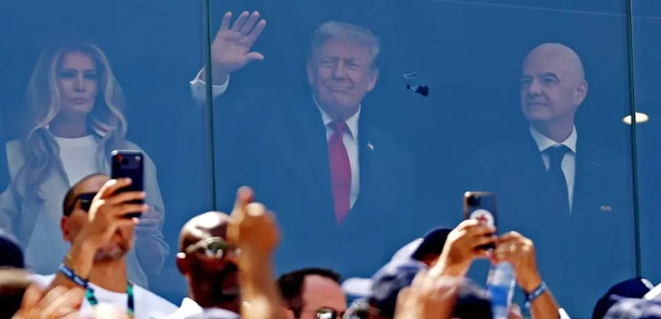 Donald Trump Attends 2026 World Cup Final at MetLife Stadium