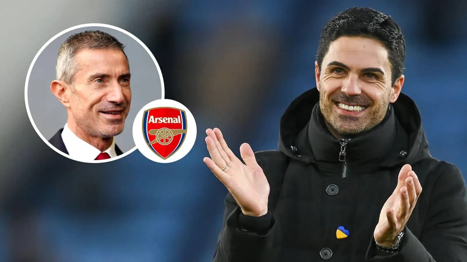 Arsenal manager Mikel Arteta applauding fans Arsenal manager Mikel Arteta applauding fans