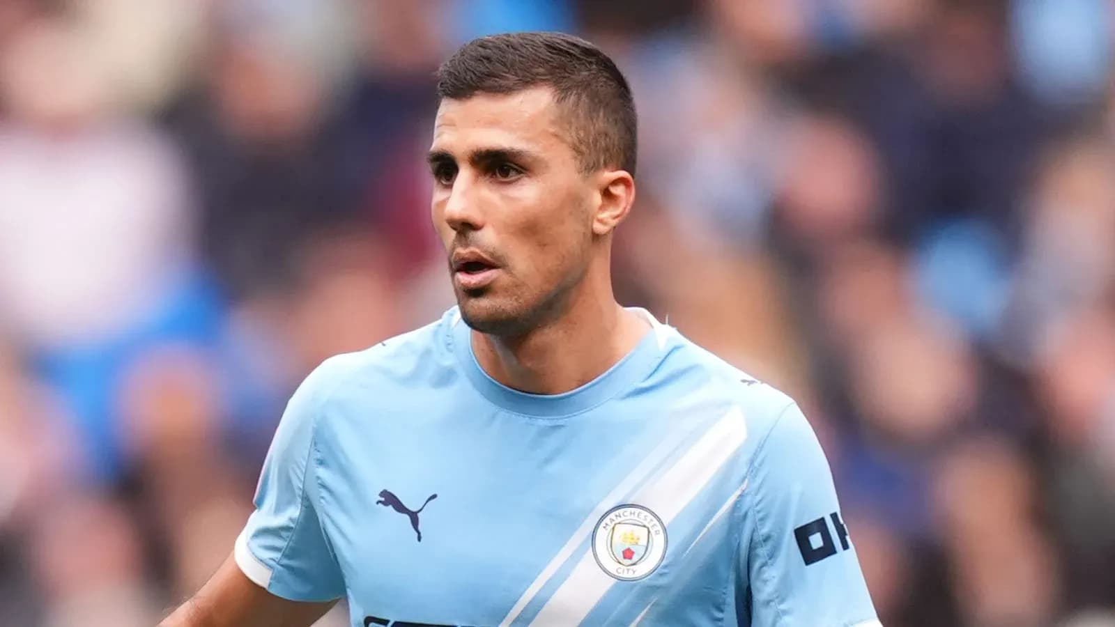 Player in Manchester City jersey during match Player in Manchester City jersey during match