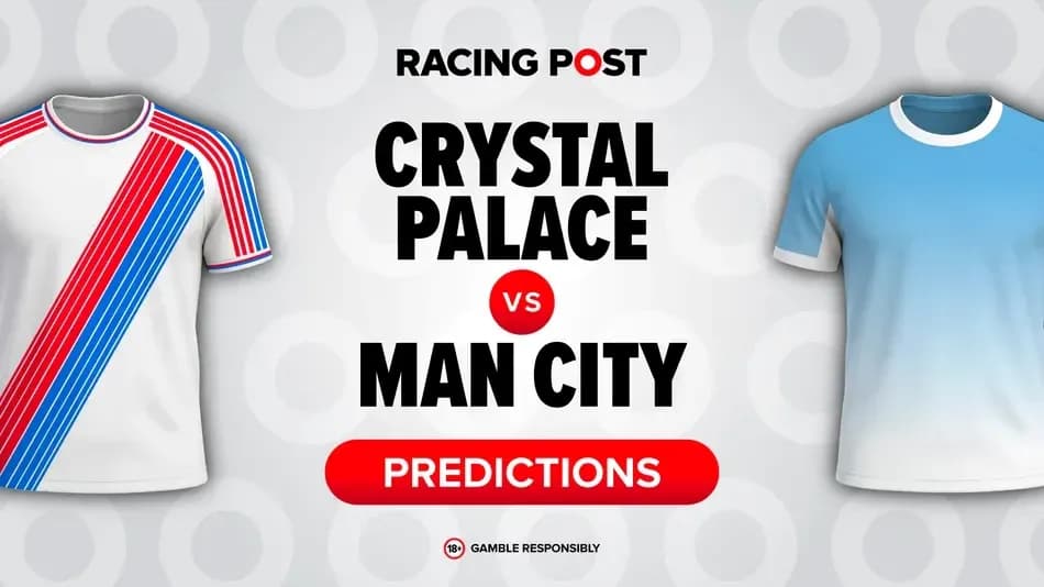 Crystal Palace vs Man City jersey prediction graphic Crystal Palace vs Man City jersey prediction graphic