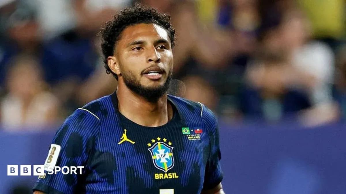 Player wearing Brazil kit during a match Player wearing Brazil kit during a match