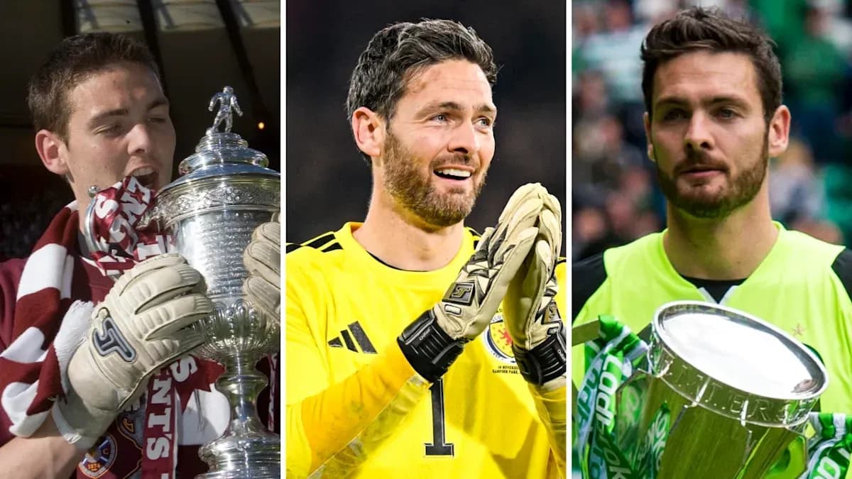 Three goalkeepers holding trophies in celebration Three goalkeepers holding trophies in celebration