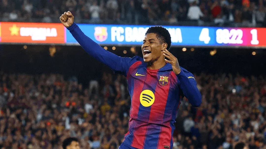 Barcelona player celebrating a goal during match Barcelona player celebrating a goal during match