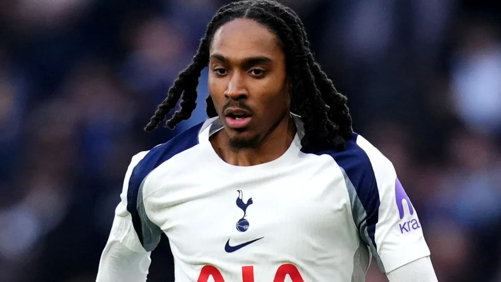 Player in Tottenham kit during match action Player in Tottenham kit during match action