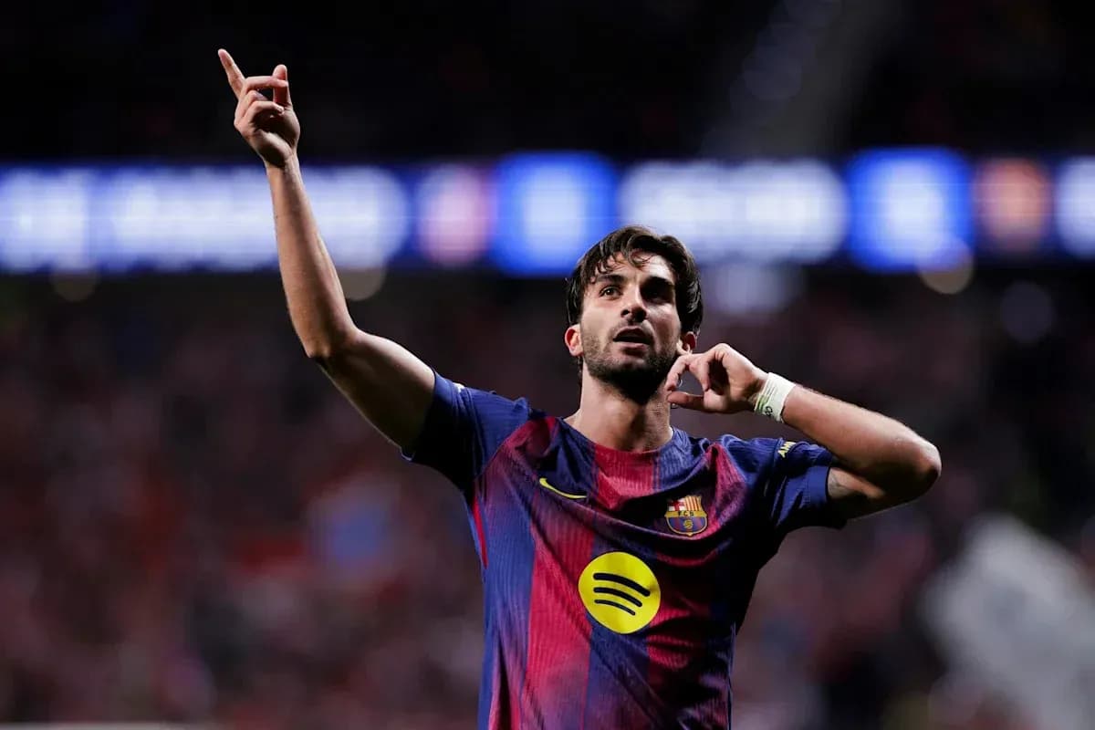 Barcelona player celebrating goal during match Barcelona player celebrating goal during match