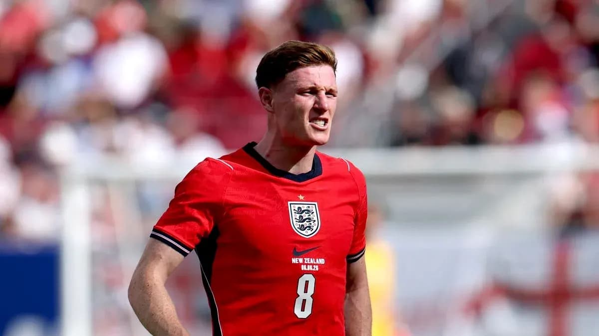 Player wearing red England jersey during match Player wearing red England jersey during match