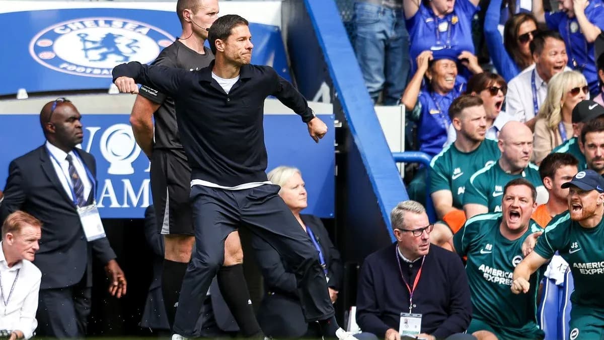 Manager celebrating on the sidelines during match Manager celebrating on the sidelines during match