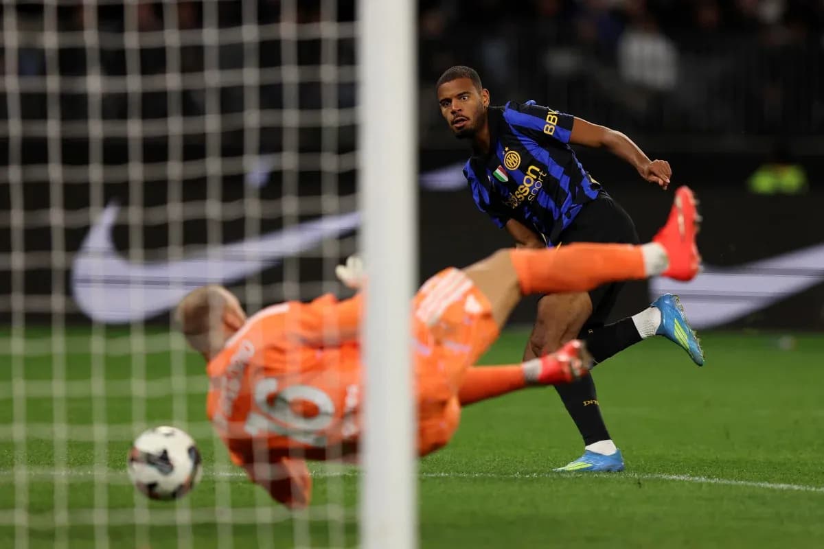 Player taking a shot on goal during match Player taking a shot on goal during match