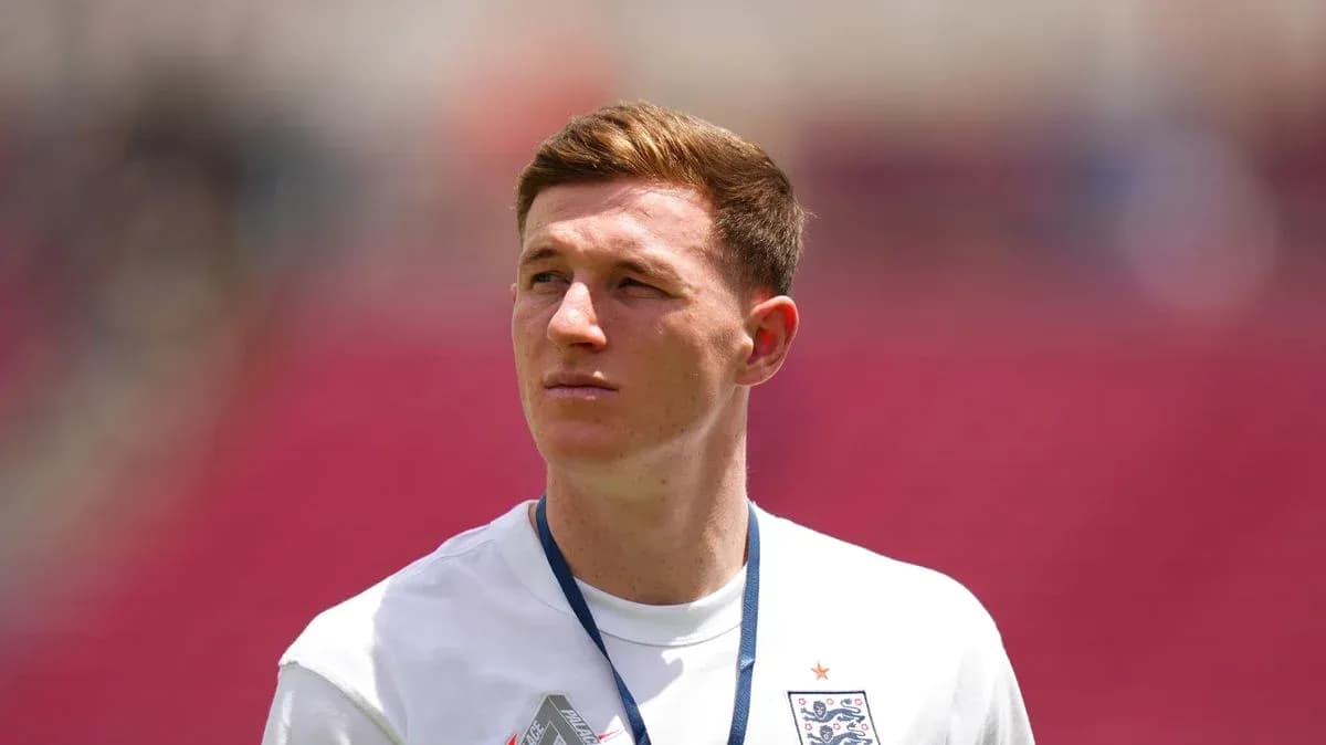 Player in England kit during warm-up session Player in England kit during warm-up session