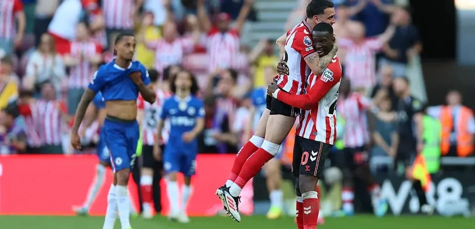 Sunderland players celebrating after a goal Sunderland players celebrating after a goal