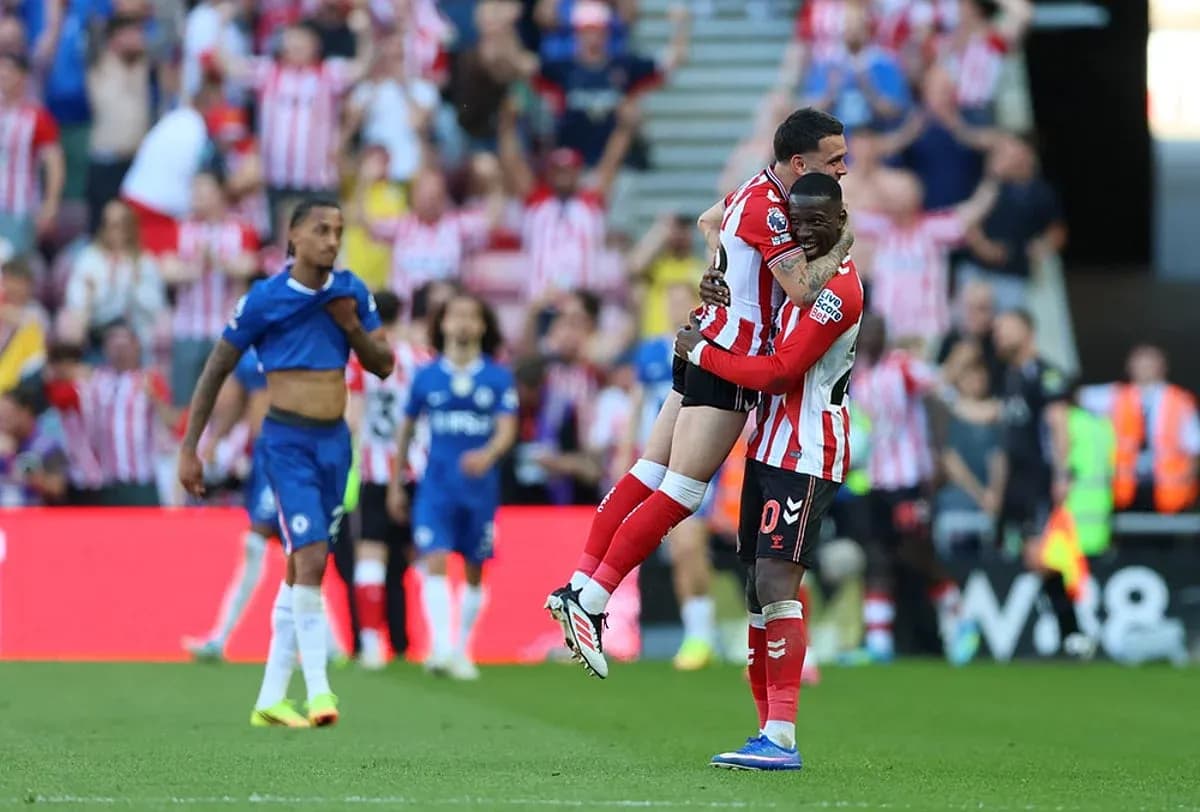 Sunderland players celebrating after a goal Sunderland players celebrating after a goal