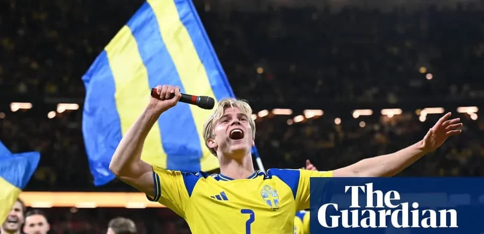 Player celebrating with flag after match victory Player celebrating with flag after match victory