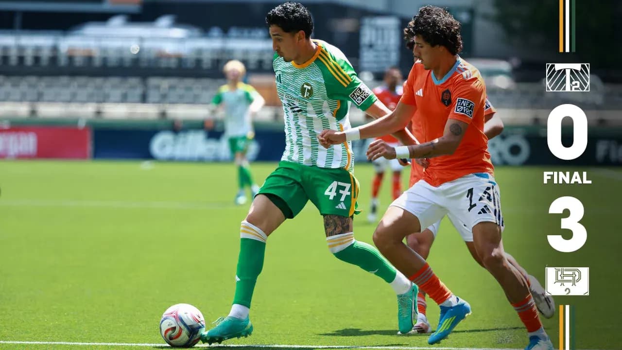Portland Timbers II player during match against Houston Dynamo FC II Portland Timbers II player during match against Houston Dynamo FC II