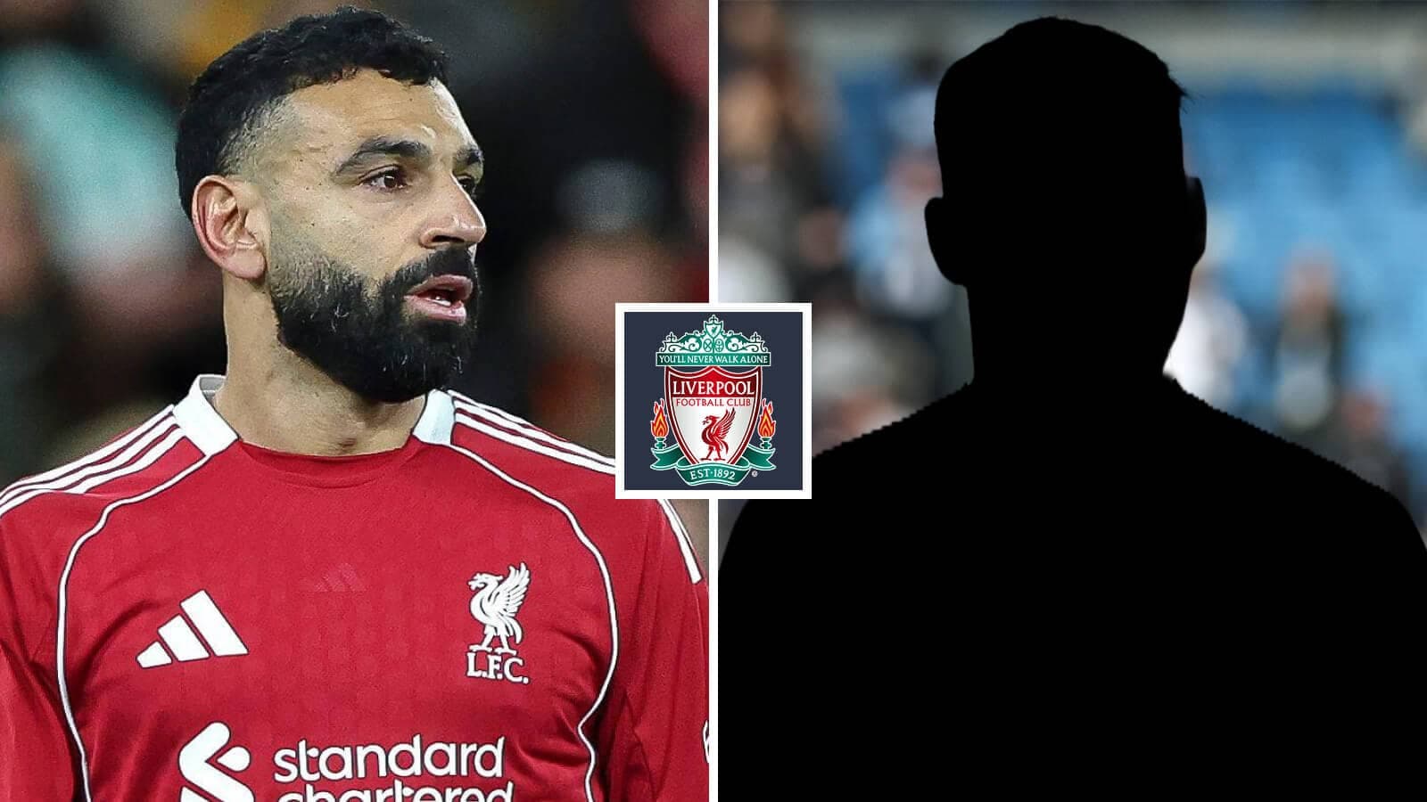 Mohamed Salah in Liverpool kit with club logo Mohamed Salah in Liverpool kit with club logo