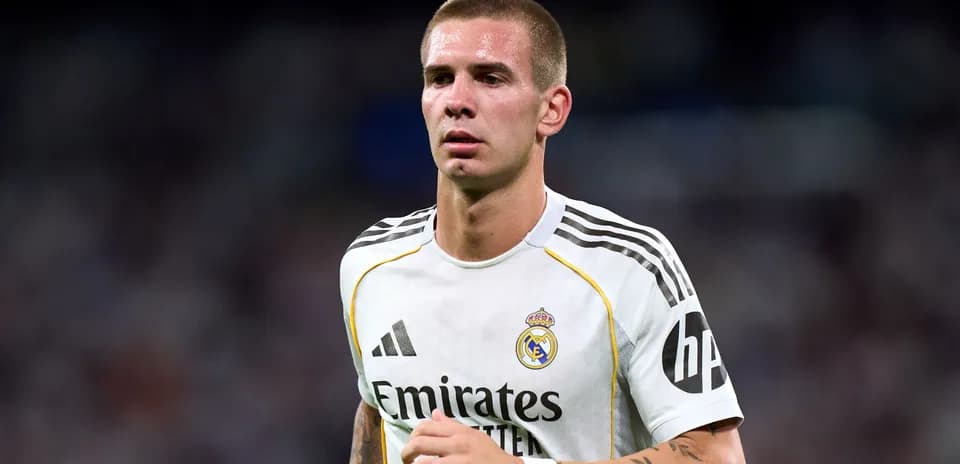 Player in Real Madrid jersey during match Player in Real Madrid jersey during match