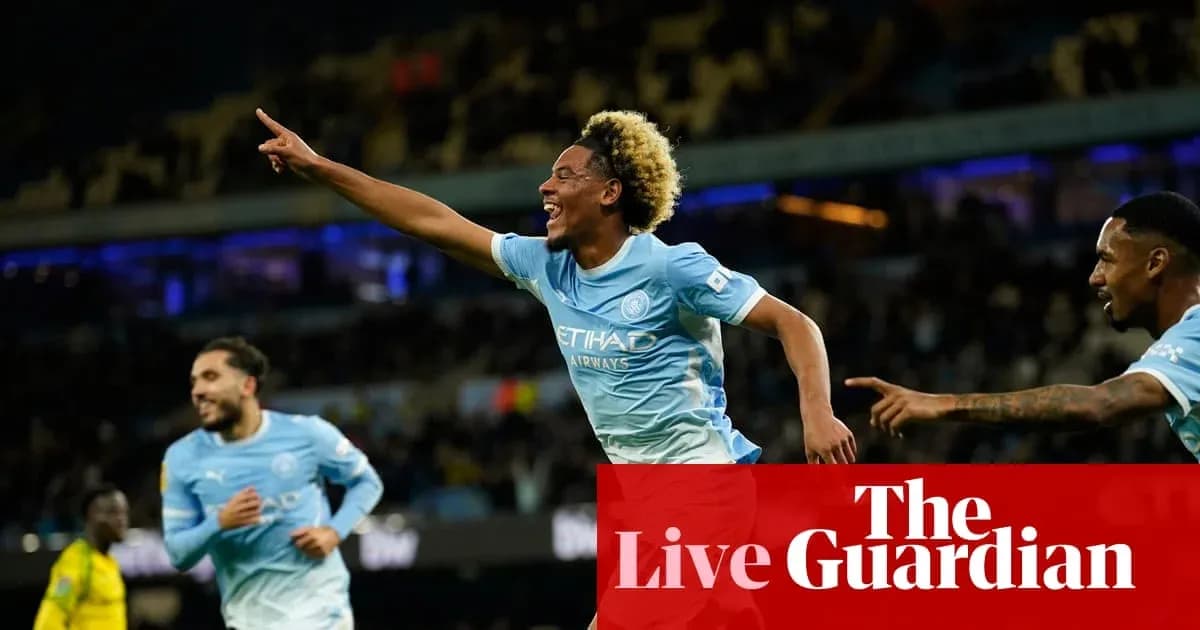 Player celebrating goal during Manchester City match Player celebrating goal during Manchester City match