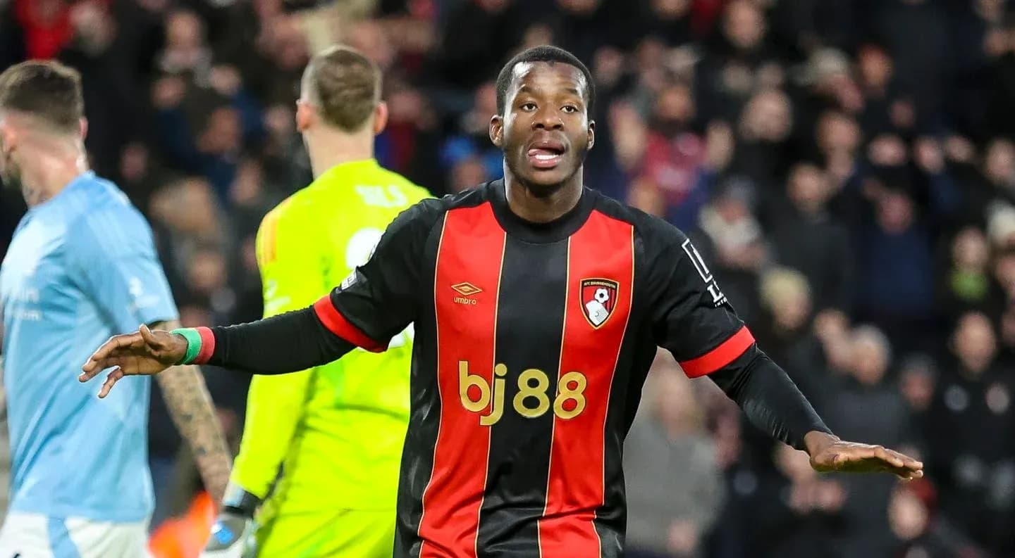 Bournemouth player celebrating during match Bournemouth player celebrating during match