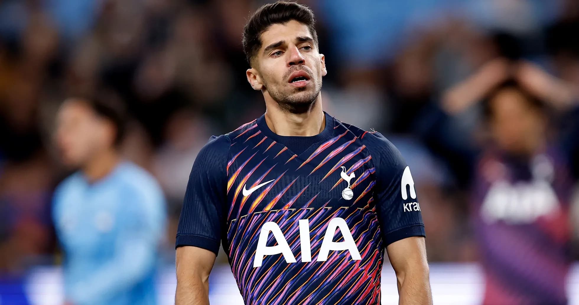 Player in Tottenham jersey during match Player in Tottenham jersey during match