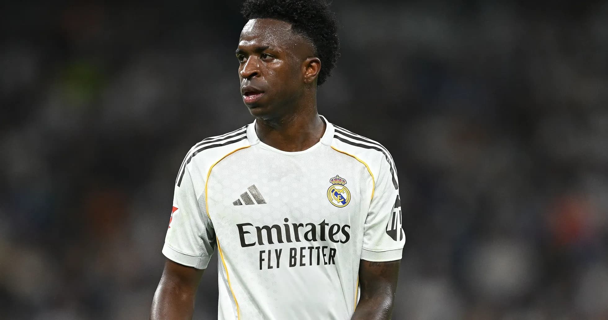 Player in Real Madrid jersey during match Player in Real Madrid jersey during match