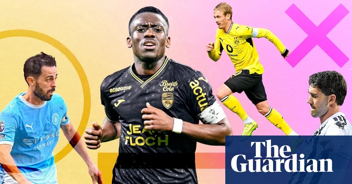 Four football players from different teams in action Four football players from different teams in action