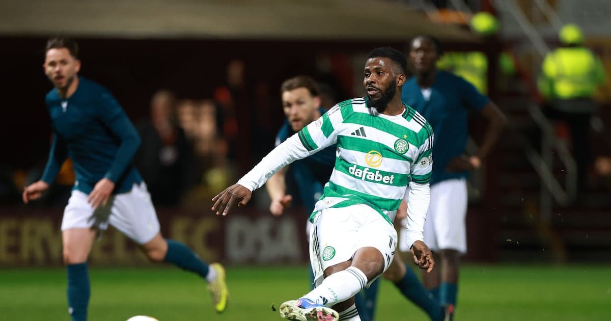 Celtic player in action during match Celtic player in action during match