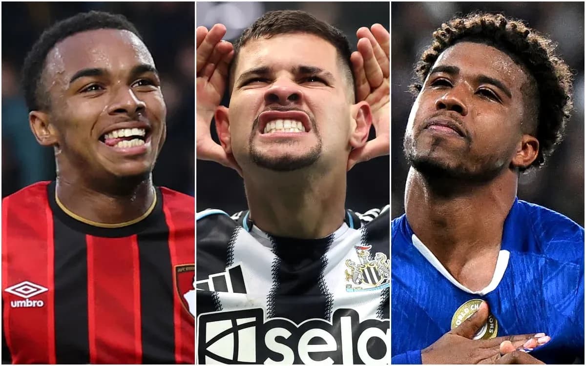 Three football players celebrating during a match Three football players celebrating during a match