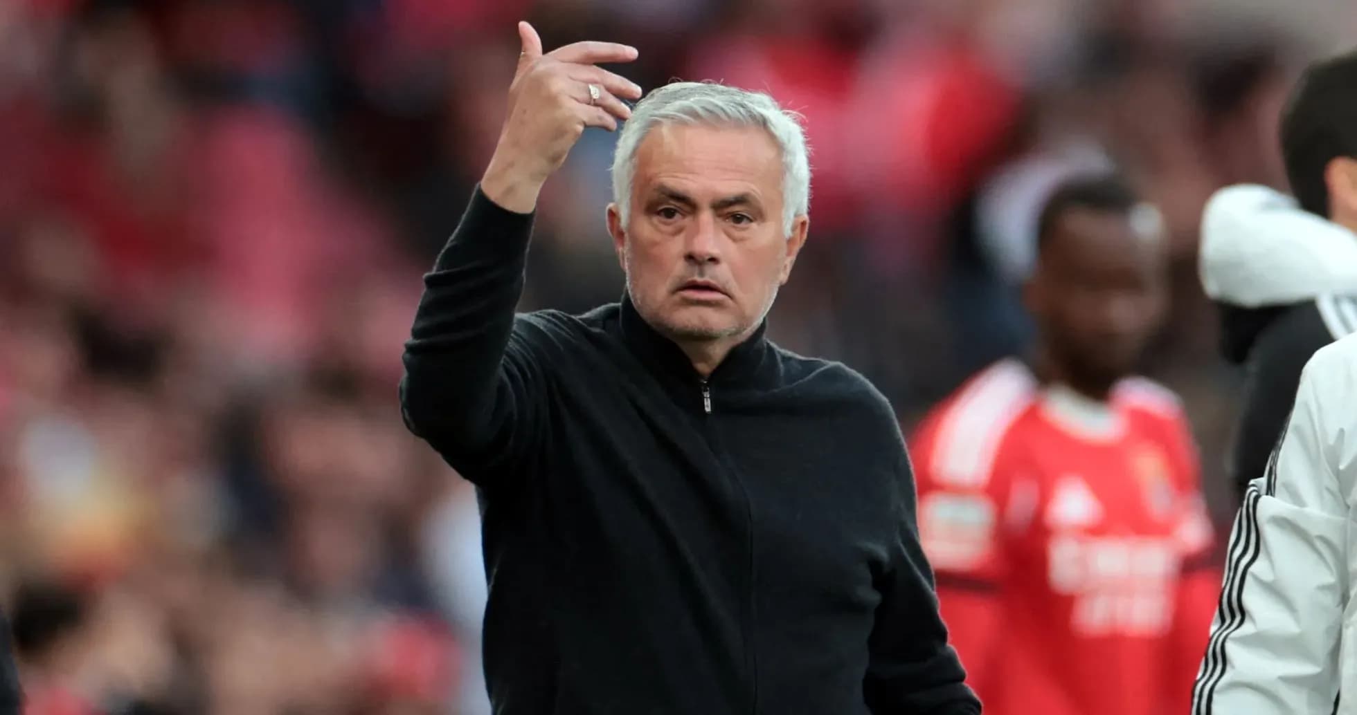 Manager gesturing during a football match Manager gesturing during a football match