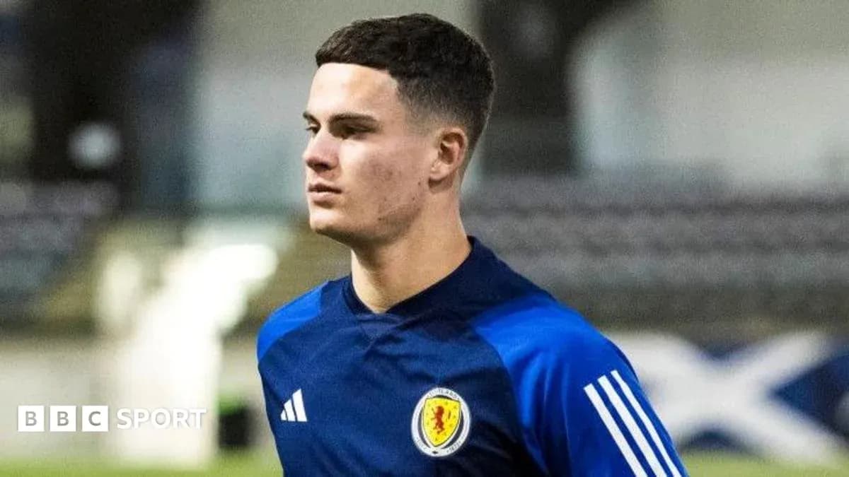 Player wearing Scotland training kit during session Player wearing Scotland training kit during session