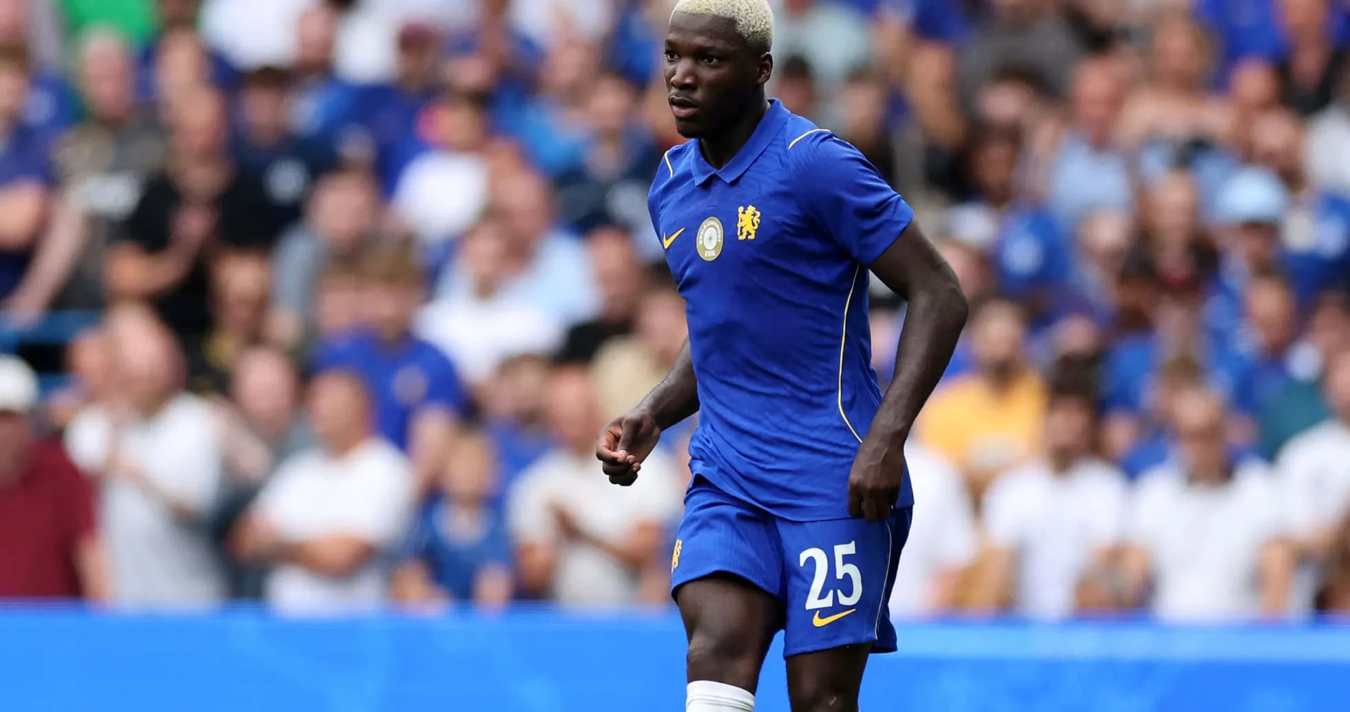 Player wearing Chelsea kit during match Player wearing Chelsea kit during match
