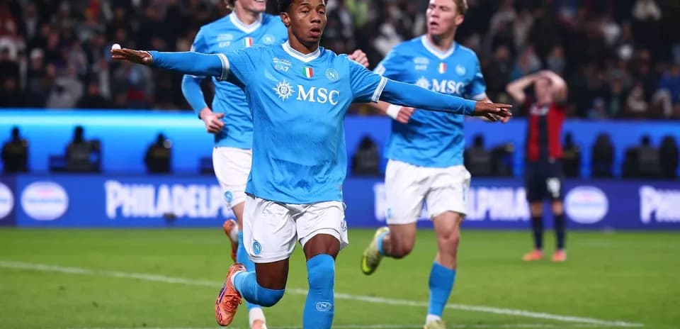 Napoli players celebrating a goal during match Napoli players celebrating a goal during match