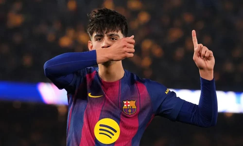 Player celebrating a goal with one finger raised Player celebrating a goal with one finger raised