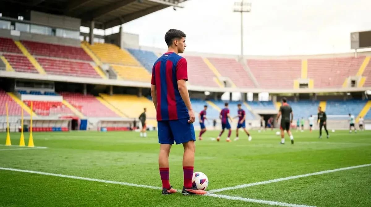 Player preparing for a set piece at training session Player preparing for a set piece at training session