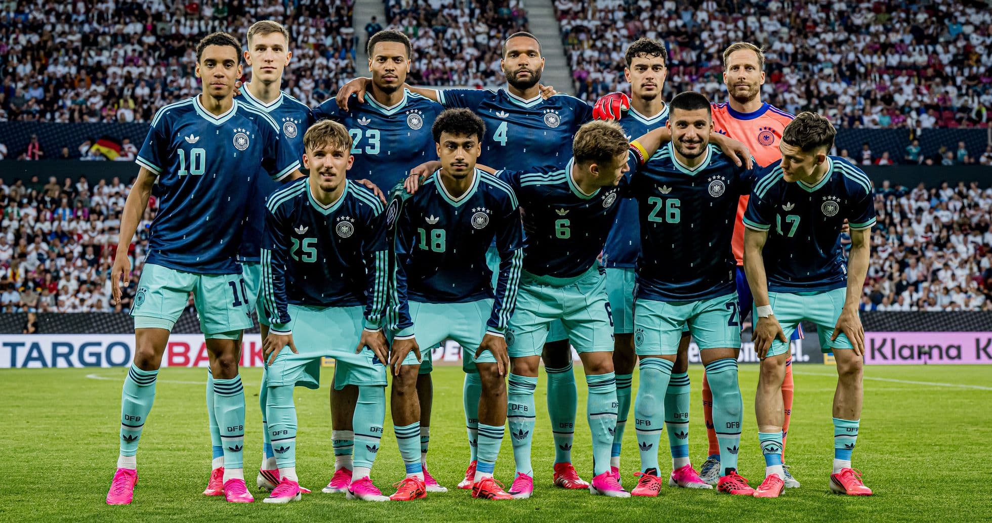 German national football team posing for team photo German national football team posing for team photo