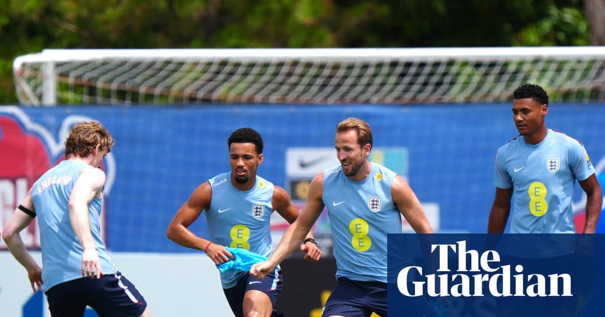 England players training on the pitch during session England players training on the pitch during session