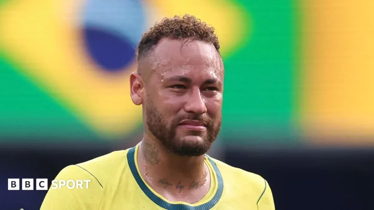 Neymar wearing Brazil jersey after match Neymar wearing Brazil jersey after match