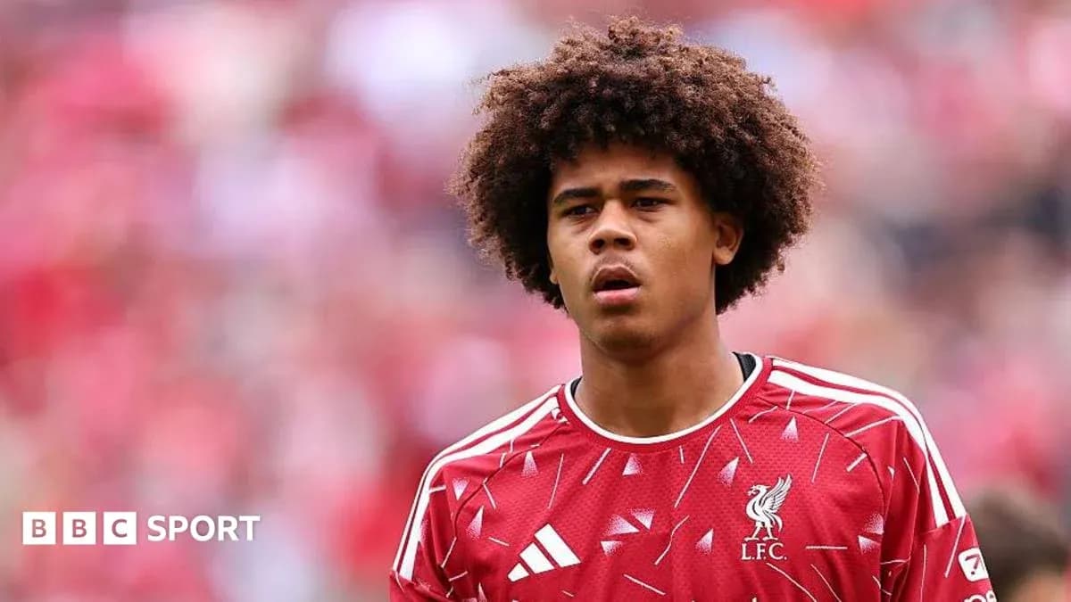Player in Liverpool jersey during match warm-up Player in Liverpool jersey during match warm-up