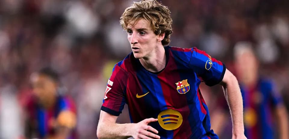 Player running during a match for FC Barcelona Player running during a match for FC Barcelona