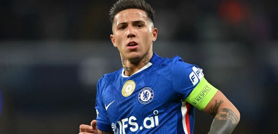 Player in blue Chelsea kit with captain's armband Player in blue Chelsea kit with captain's armband