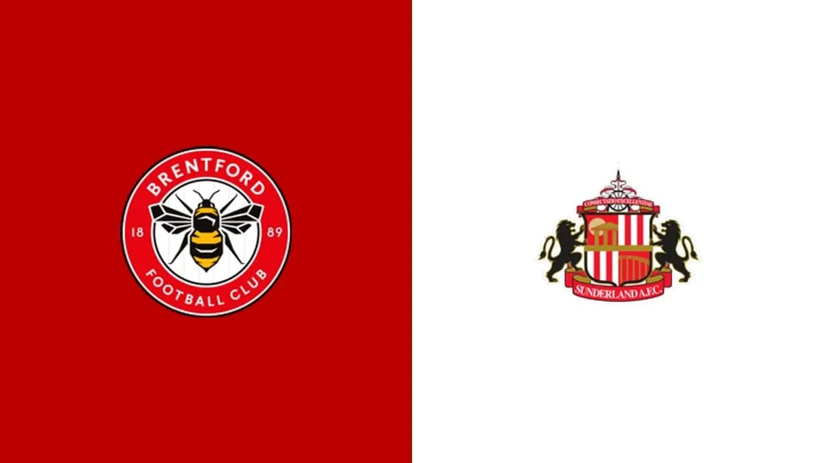 Logos of Brentford and Sunderland football clubs Logos of Brentford and Sunderland football clubs