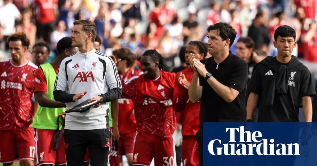 Liverpool team applauding fans after match Liverpool team applauding fans after match