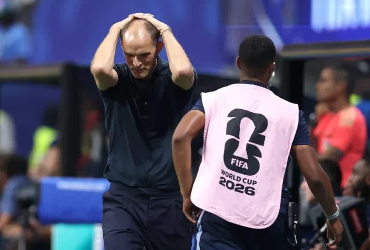 Coach showing frustration during World Cup match Coach showing frustration during World Cup match