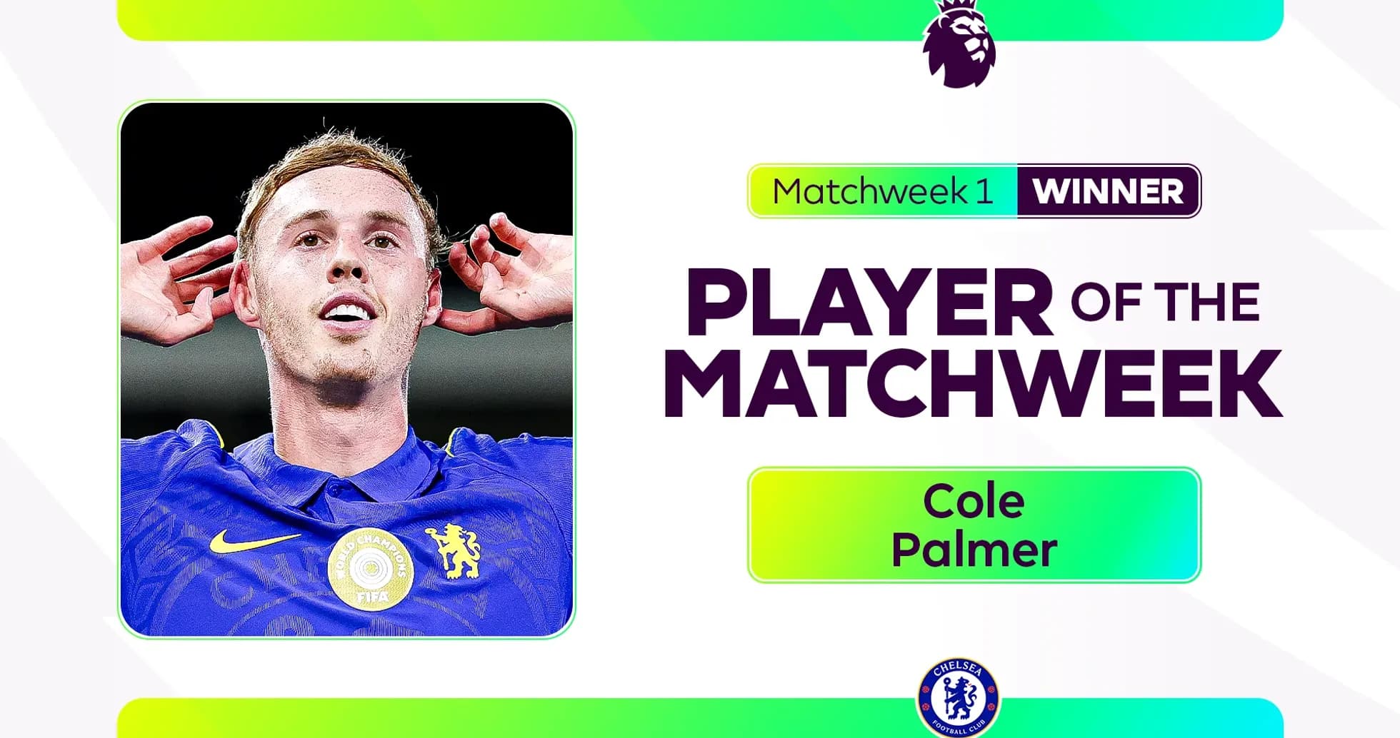 Cole Palmer named Player of the Matchweek Cole Palmer named Player of the Matchweek