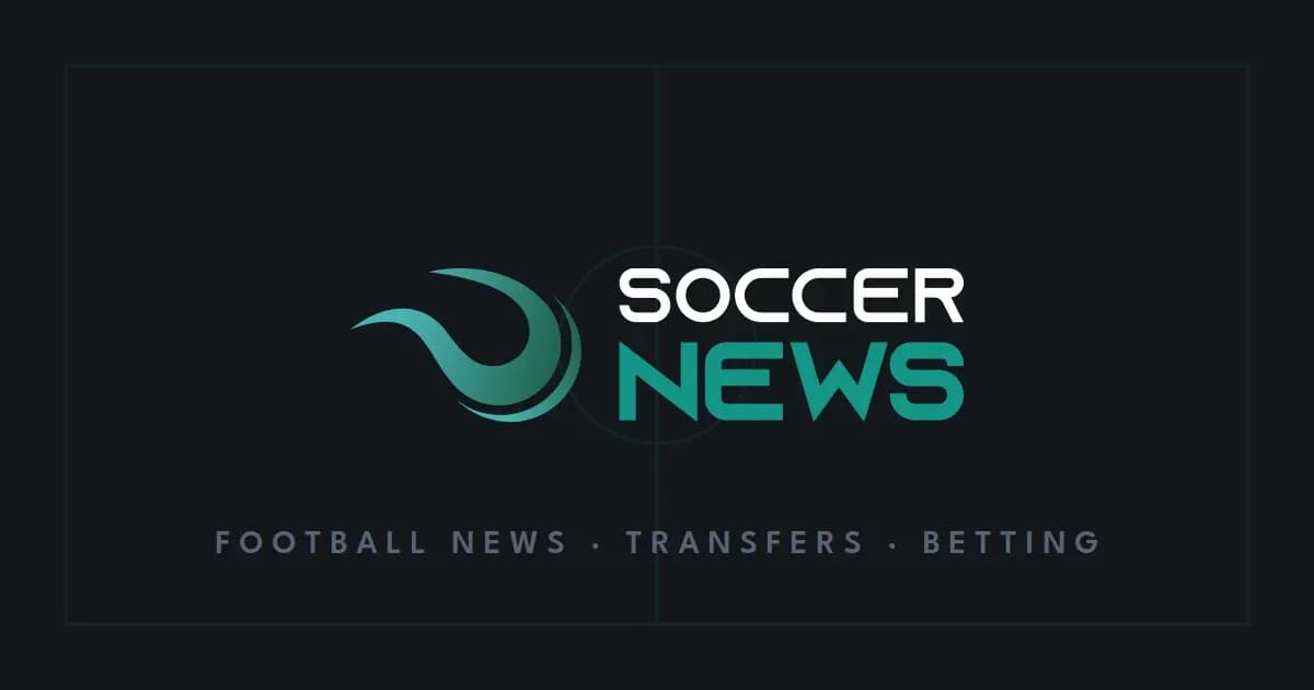 Logo of Soccer News with tagline and graphic Logo of Soccer News with tagline and graphic