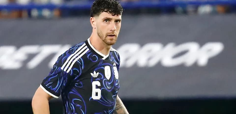Player wearing Argentina jersey during match Player wearing Argentina jersey during match