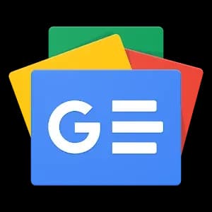Google News logo with colorful background elements Google News logo with colorful background elements