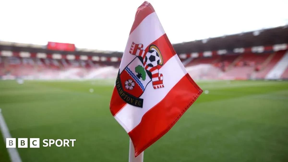 Southampton FC corner flag at stadium Southampton FC corner flag at stadium