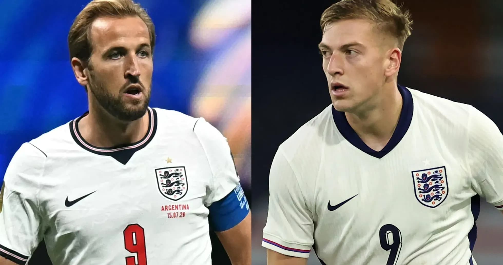 Two England players in white jerseys during match Two England players in white jerseys during match