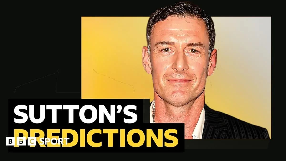 Man presenting predictions for sports events Man presenting predictions for sports events