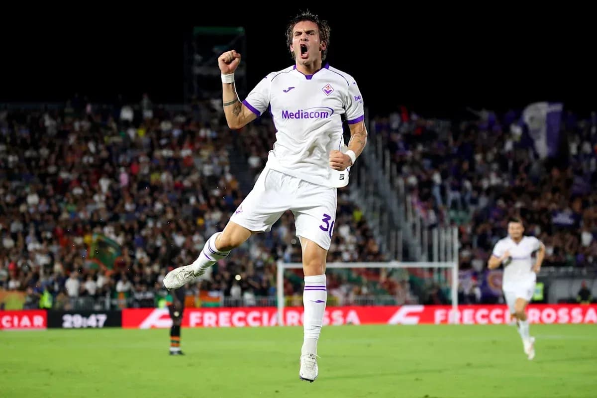 Player celebrating a goal during a match Player celebrating a goal during a match