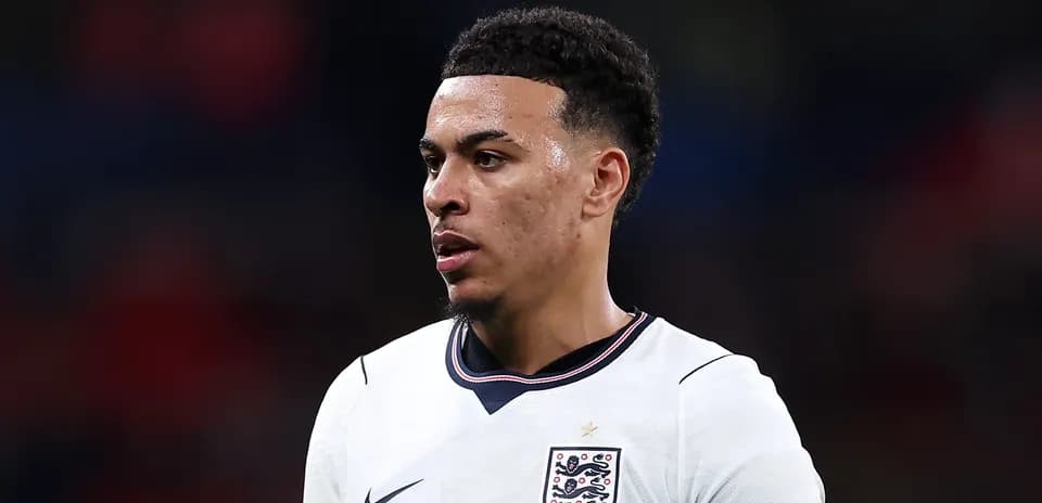 Player in England kit during match action Player in England kit during match action
